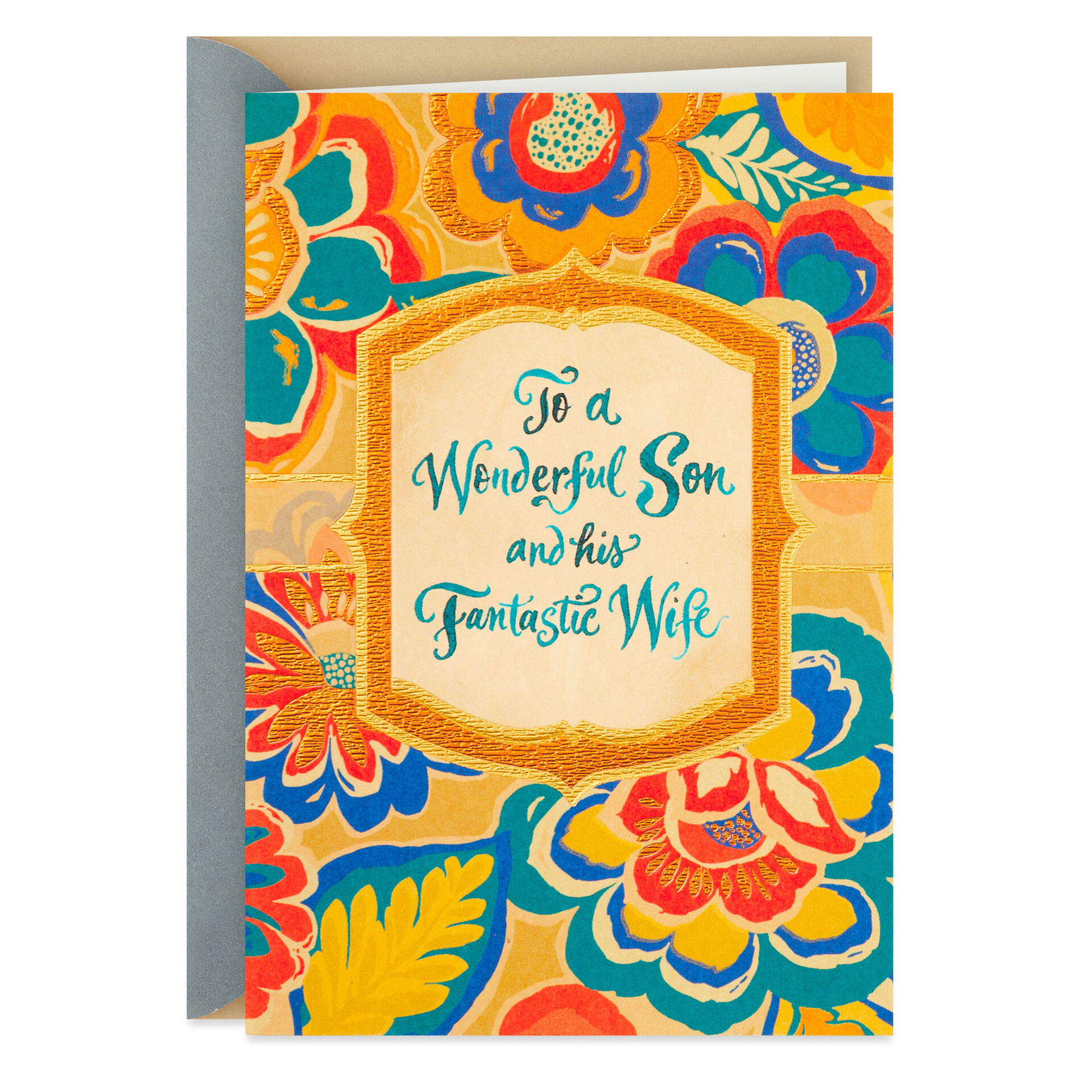 Flowers-Anniversary-Card-for-Son-&-DaughterinLaw_499AVY9893_01