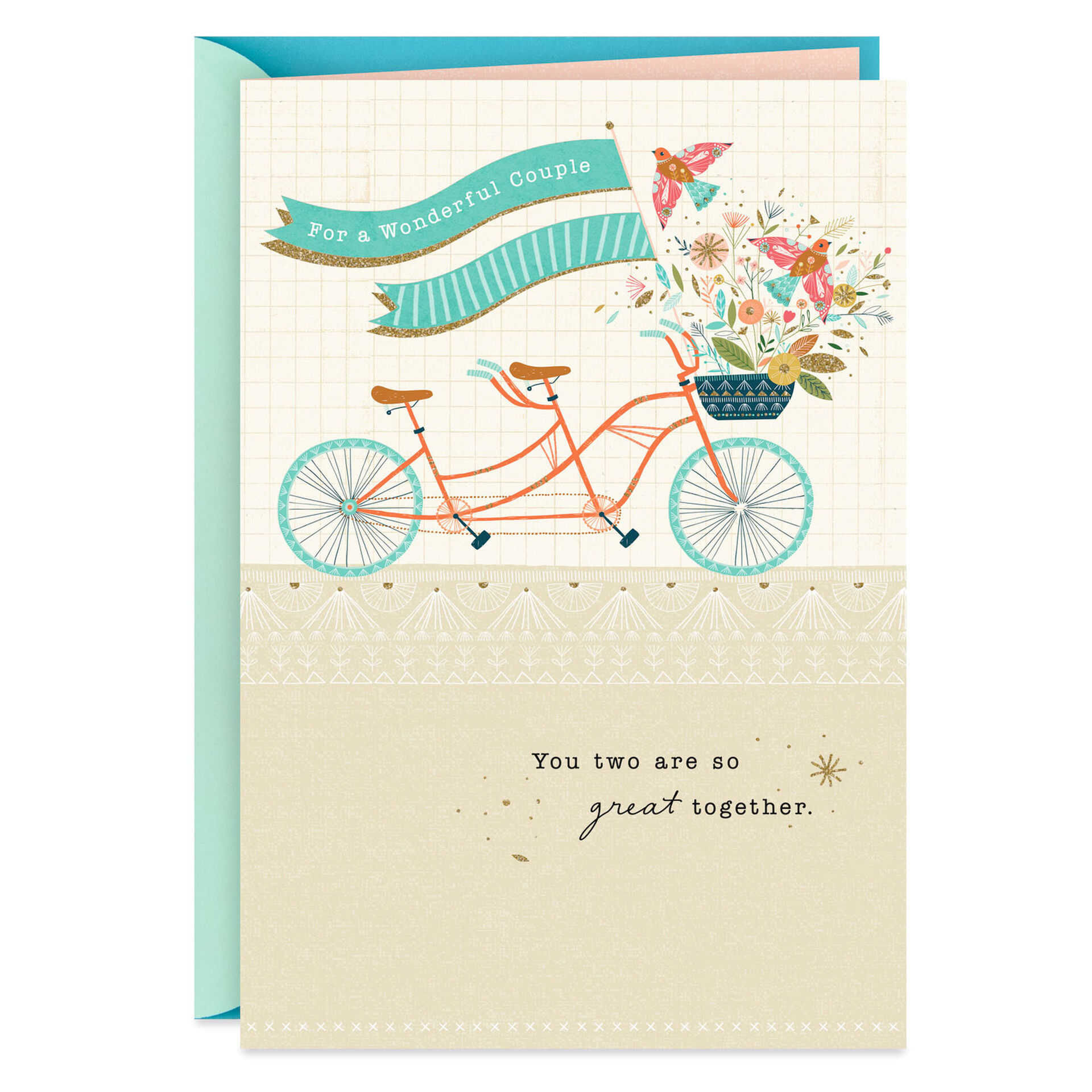 Tandem-Bike-With-Flowers-Anniversary-Card-for-Couple_299AVY2882_01