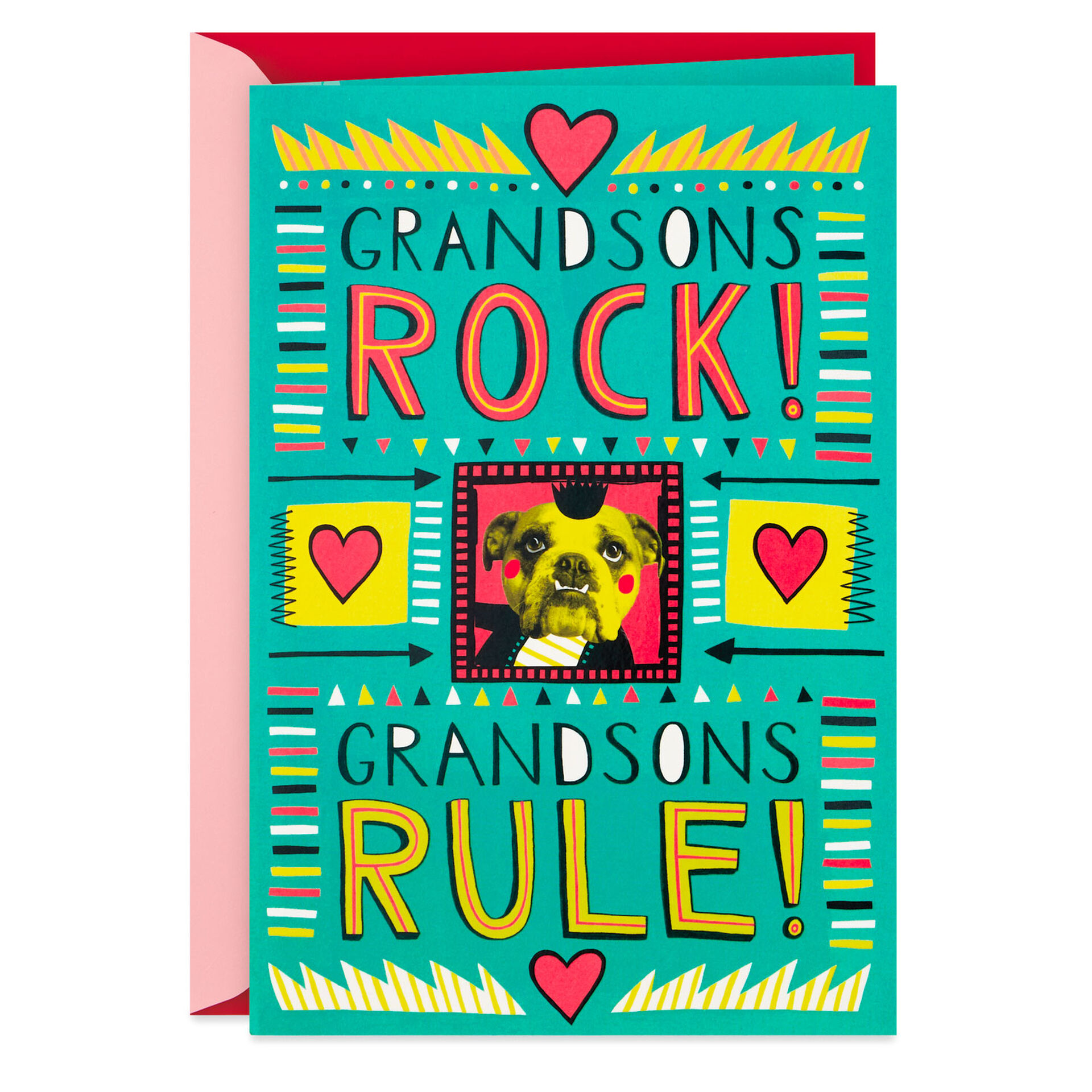 Bulldog-&-Hearts-Grandson-PopUp-Valentines-Day-Card_459VKD2186_01
