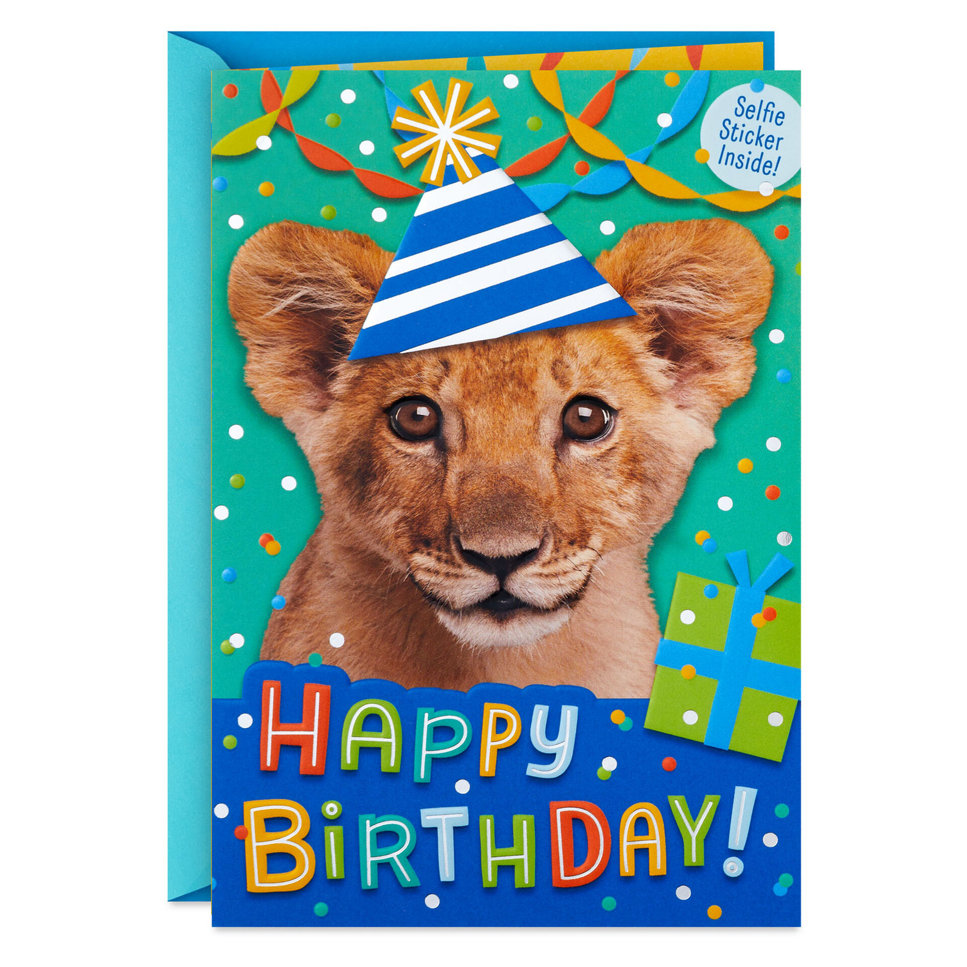 Cute-Lion-Kids-Birthday-Card-for-Him-With-Sticker_399HKB5922_01
