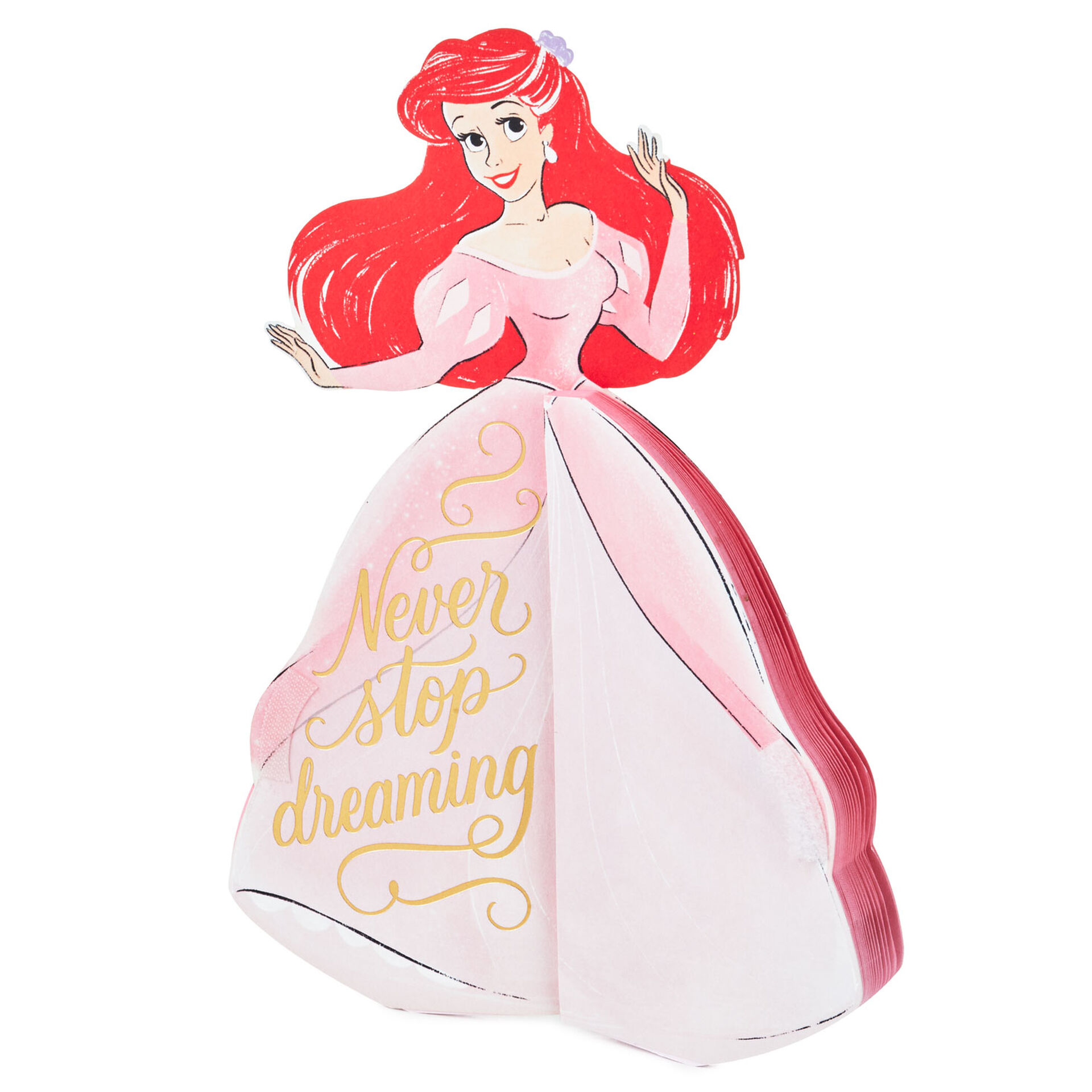 Disney-Princess-Ariel-Honeycomb-Dress-3D-PopUp-Card_699WDR1189_02