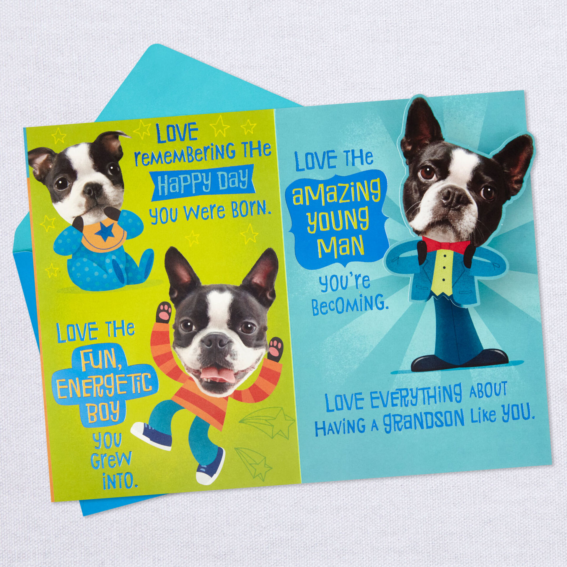 Dog-PopUp-13th-Birthday-Card-for-Grandson_399HKB5854_03