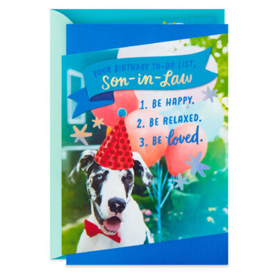 Today’s To-Do List Birthday Card for Son-in-Law – GonaKart International