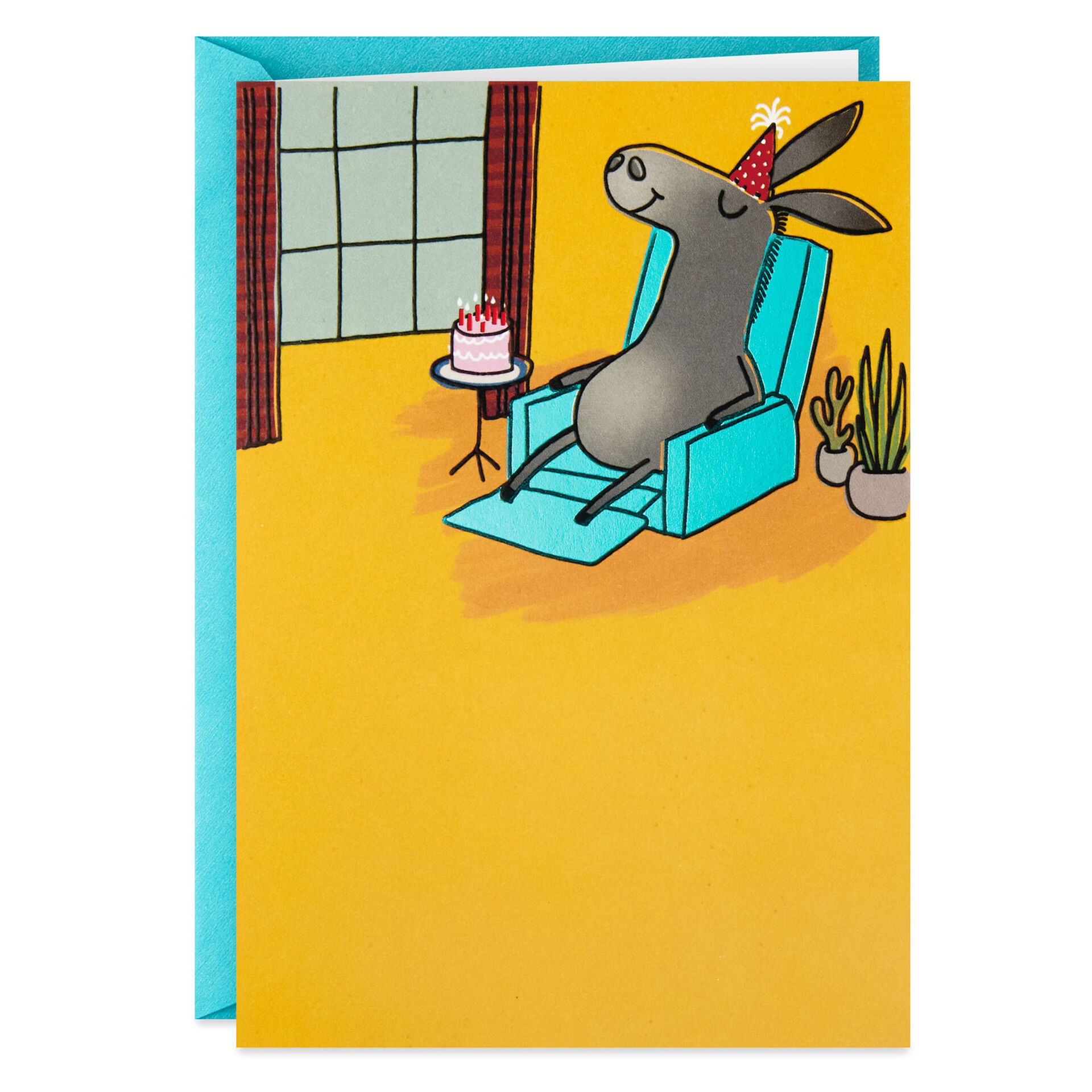 Donkey-in-Easy-Chair-Funny-Birthday-Card_399ZZB2945_01