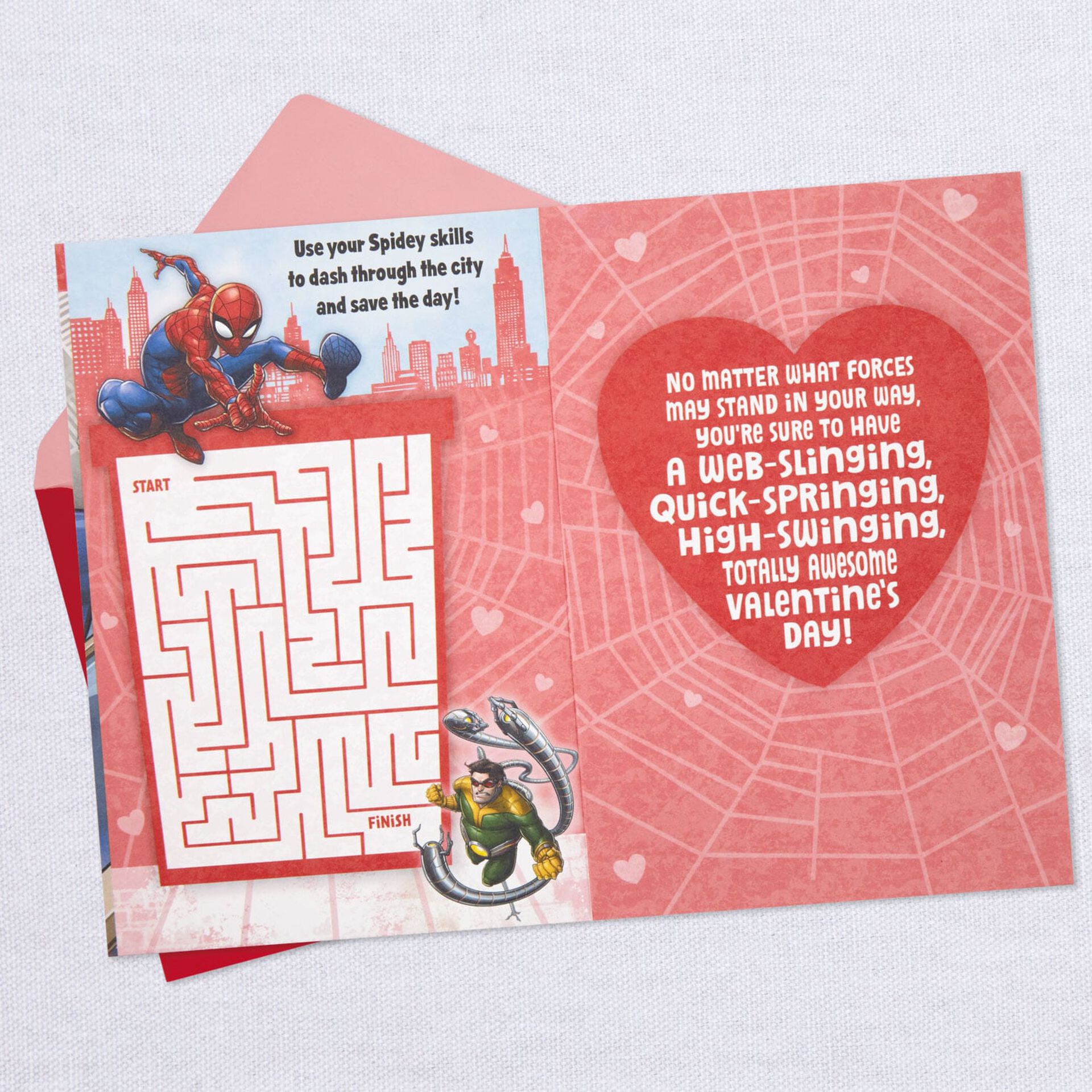 Grandson-Valentines-Day-Card-With-SpiderMan-Maze_359VKD6472_03