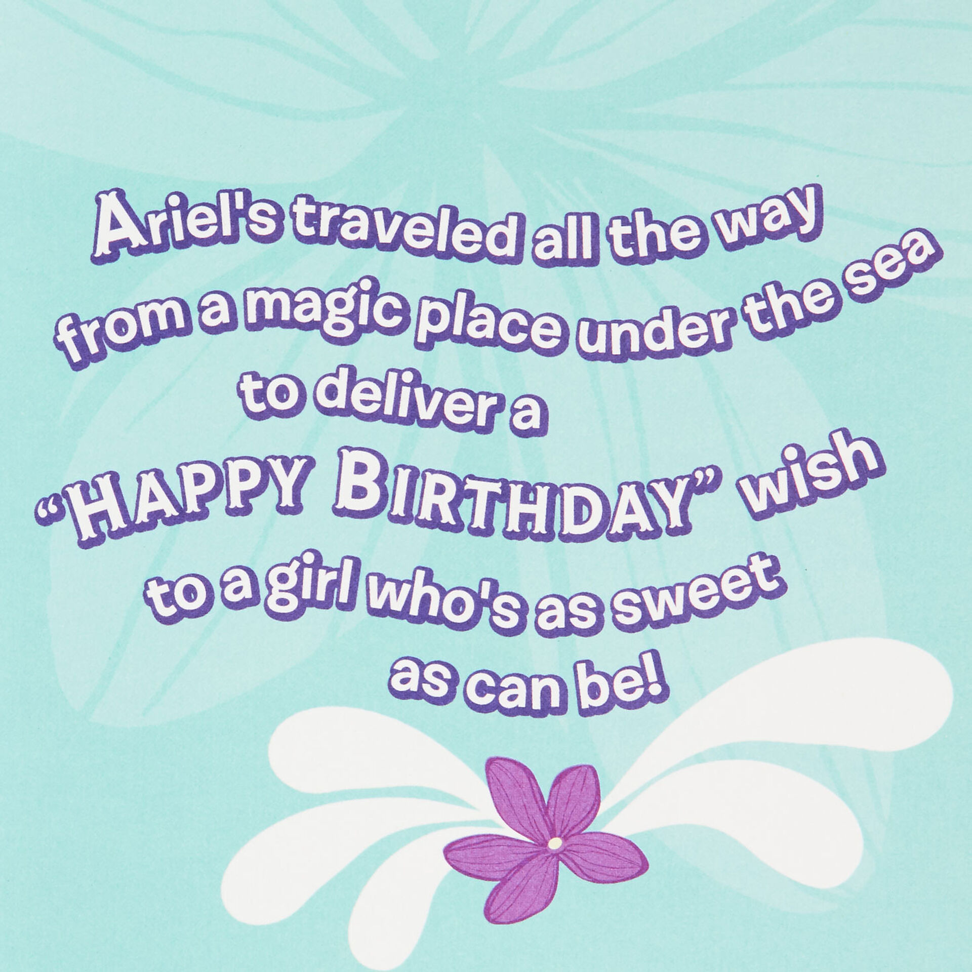 Little-Mermaid-Ariel-Girl-Birthday-Card-&-Keychain_599HFI1425_02