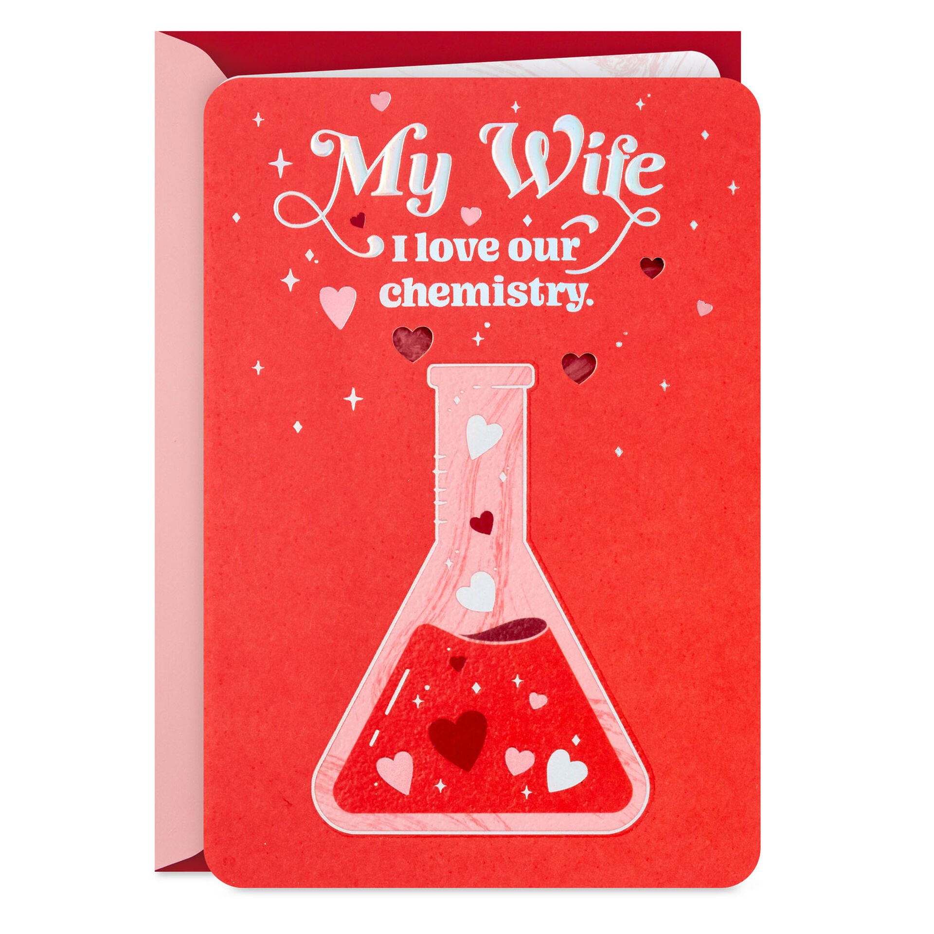 Love-Our-Chemistry-Hearts-in-Beaker-Wife-Love-Card_559VEE9089_01