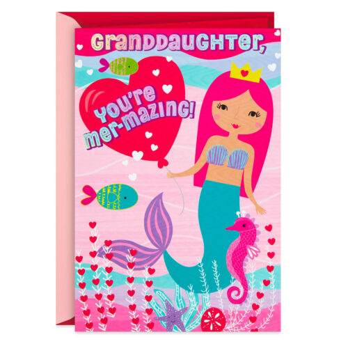 Mermaid-Stickers-Kids-Granddaughter-Valentines-Day-Card_399VKD6355_01