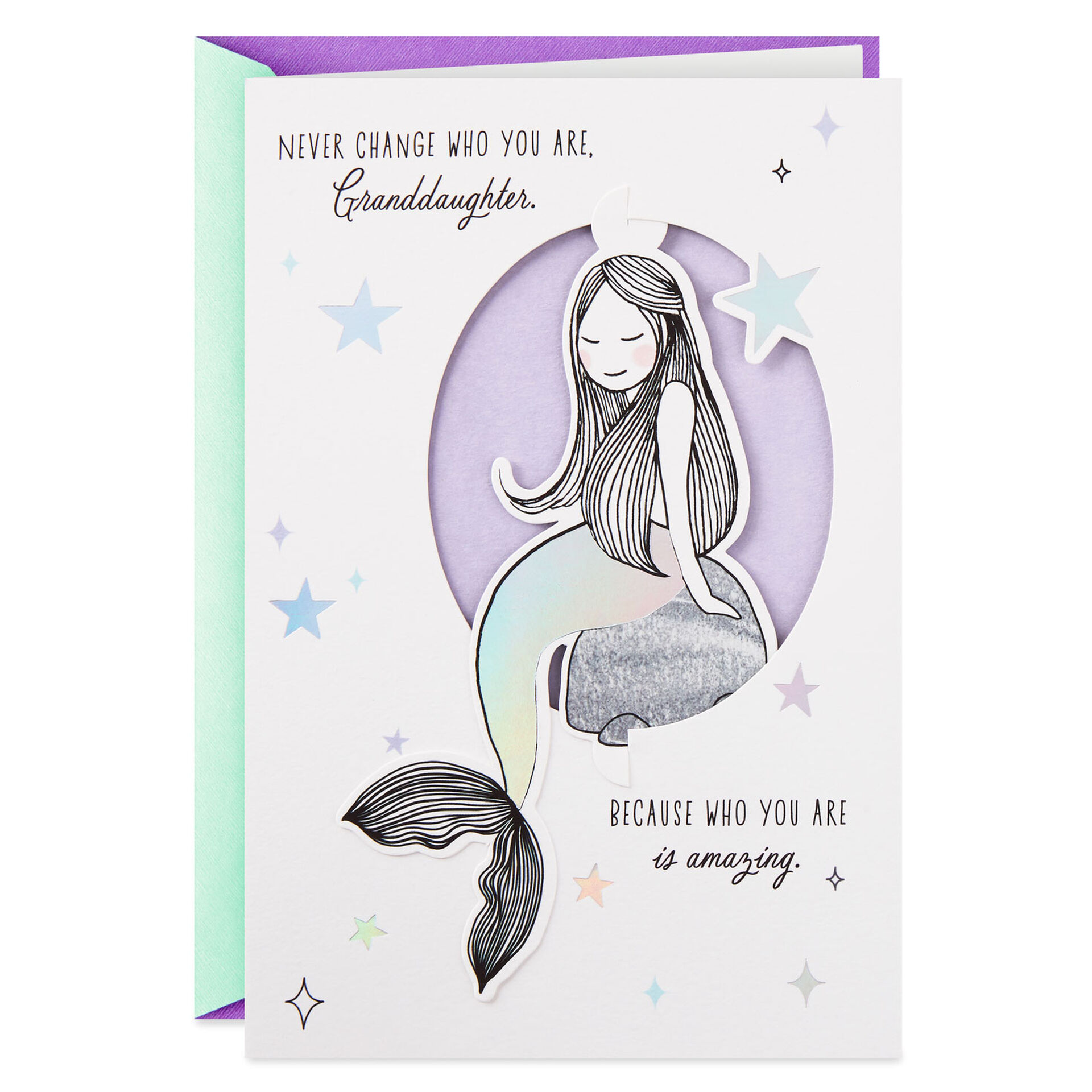 Mermaid-and-Stars-Birthday-Card-for-Granddaughter_659FBD4359_01