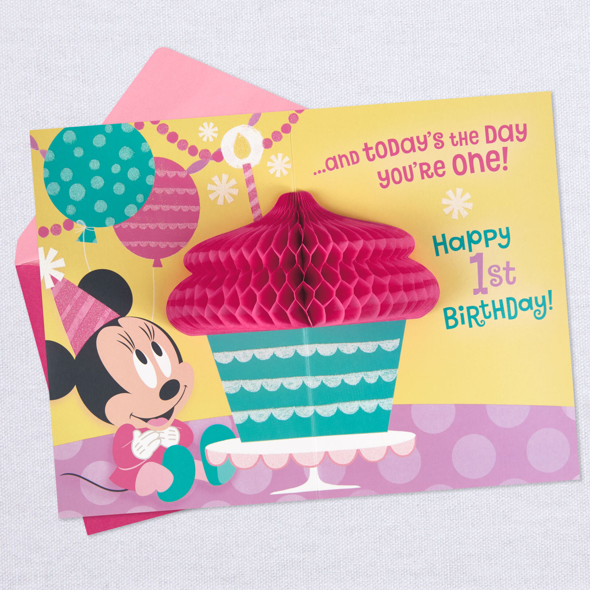 Minnie-Mouse-Cupcake-PopUp-First-Birthday-Card-for-Girl_559HKB5654_03