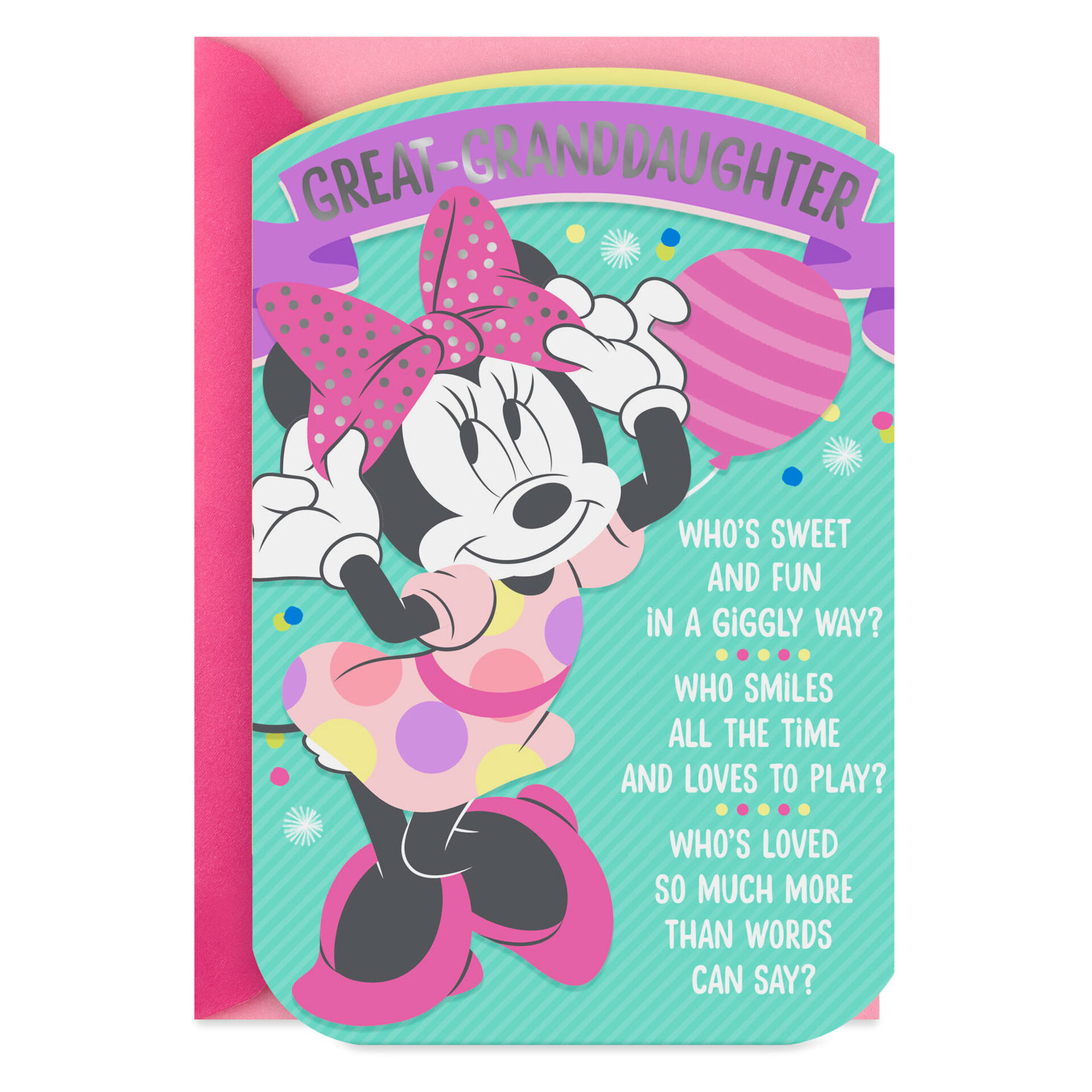 Minnie-Mouse-Dot-GreatGranddaughter-Birthday-Card_299HKB5896_01