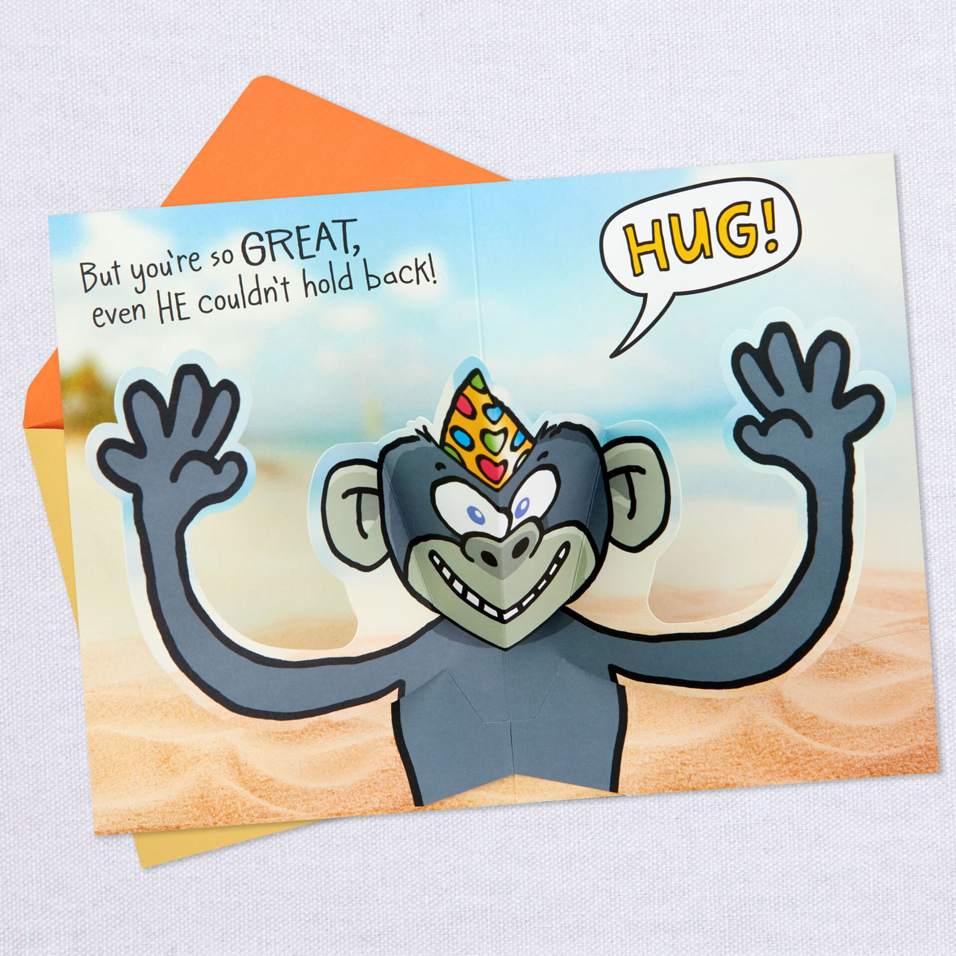 Monkey-Hug-Funny-PopUp-Birthday-Card-for-Grandson_559MAN3643_03