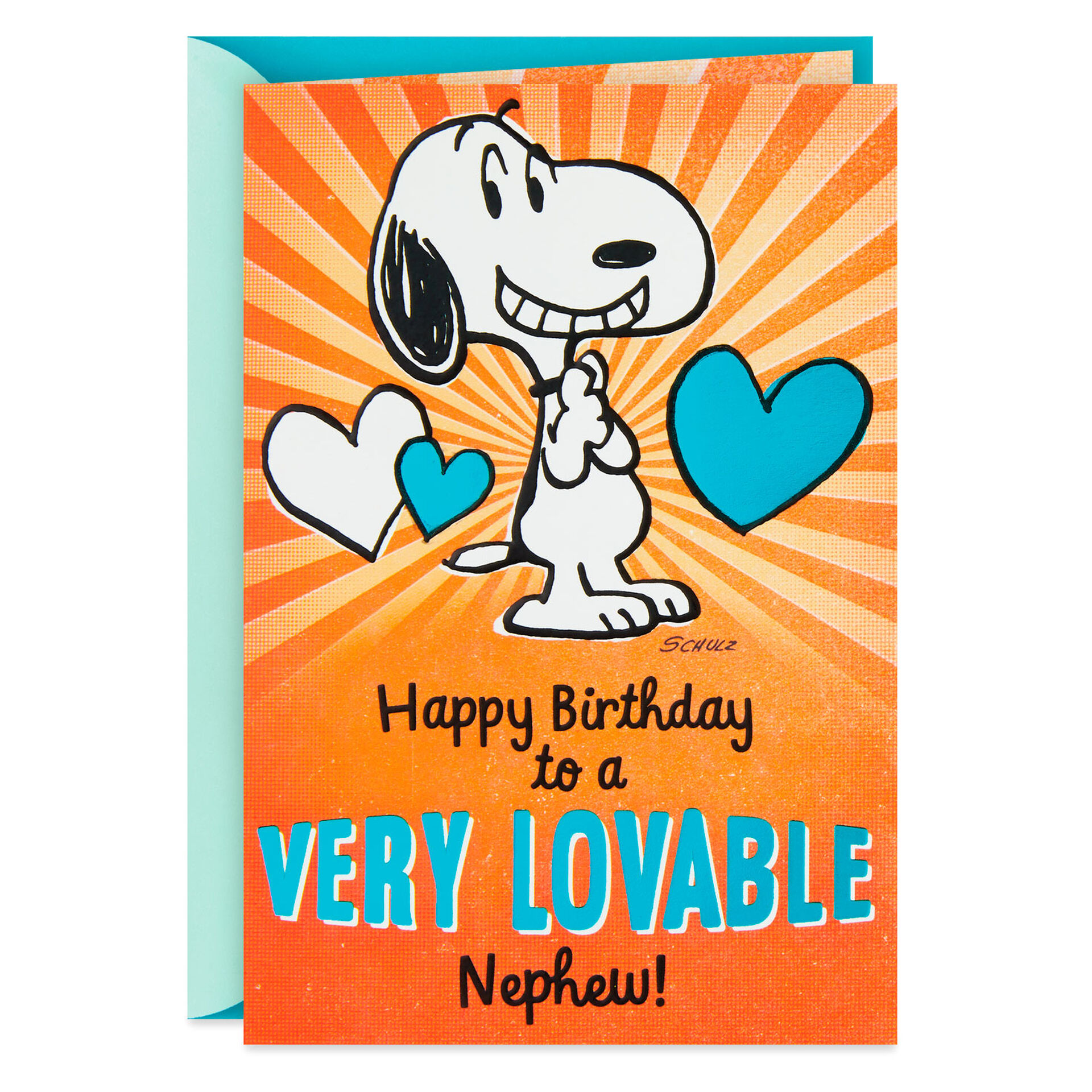Snoopy-&-Woodstock-Hearts-Birthday-Card-for-Nephew_399MAN3965_01