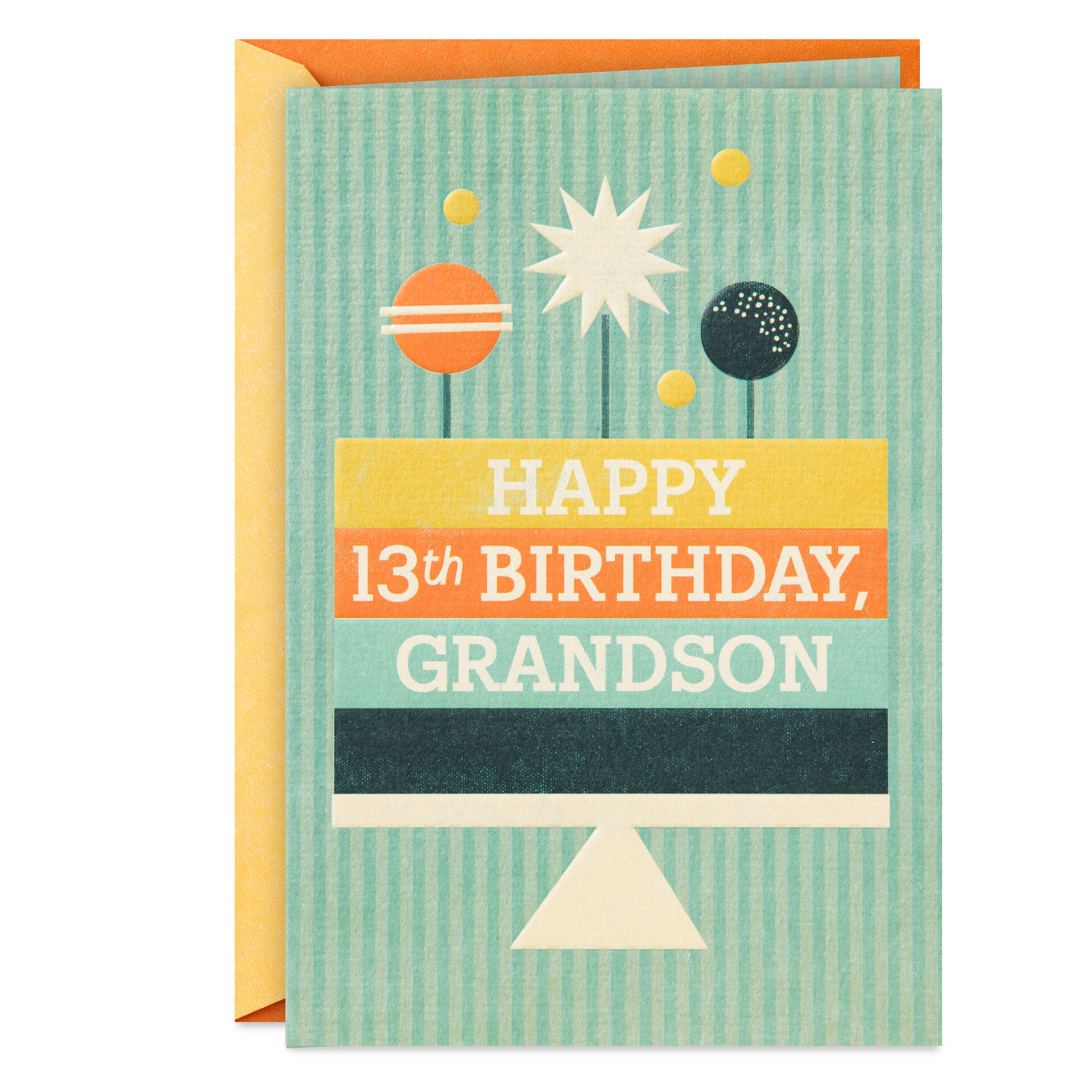 Striped-Cake-With-Planets-13th-Birthday-Card-for-Grandson_399MAN4136_01