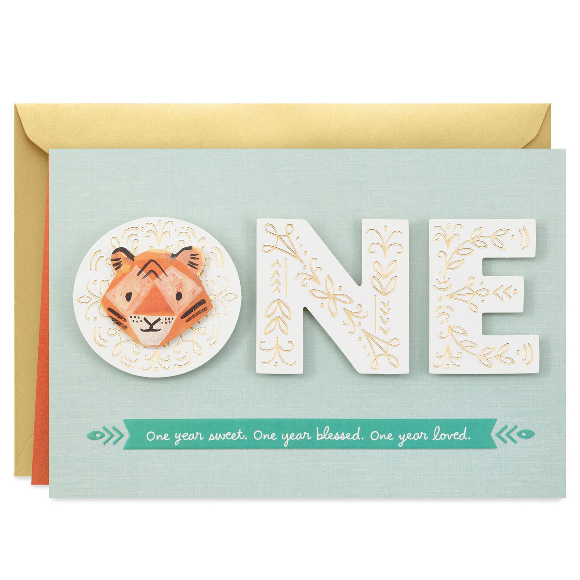 Tiger-Face-One-Year-Teal-1st-Birthday-Card_599SAW3025_01
