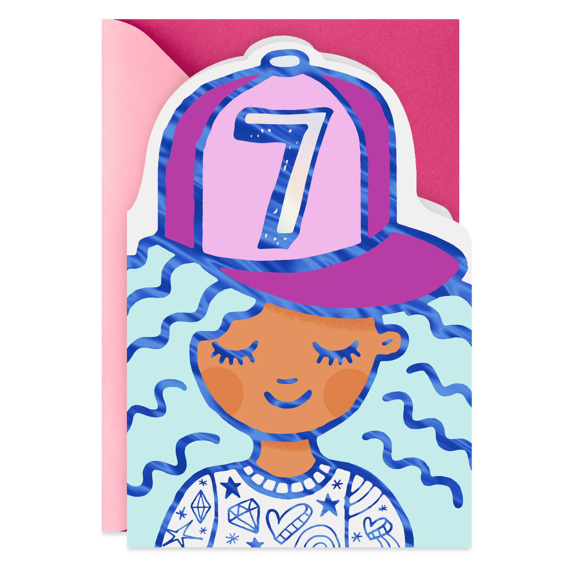 Youre-Super-Fun-7th-Birthday-Card-for-Girl_399HKB5832_01