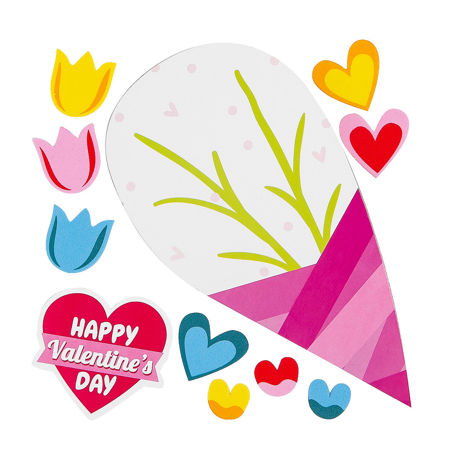bouquet-valentine-s-day-card-craft-kit-makes-12~13962605-a01