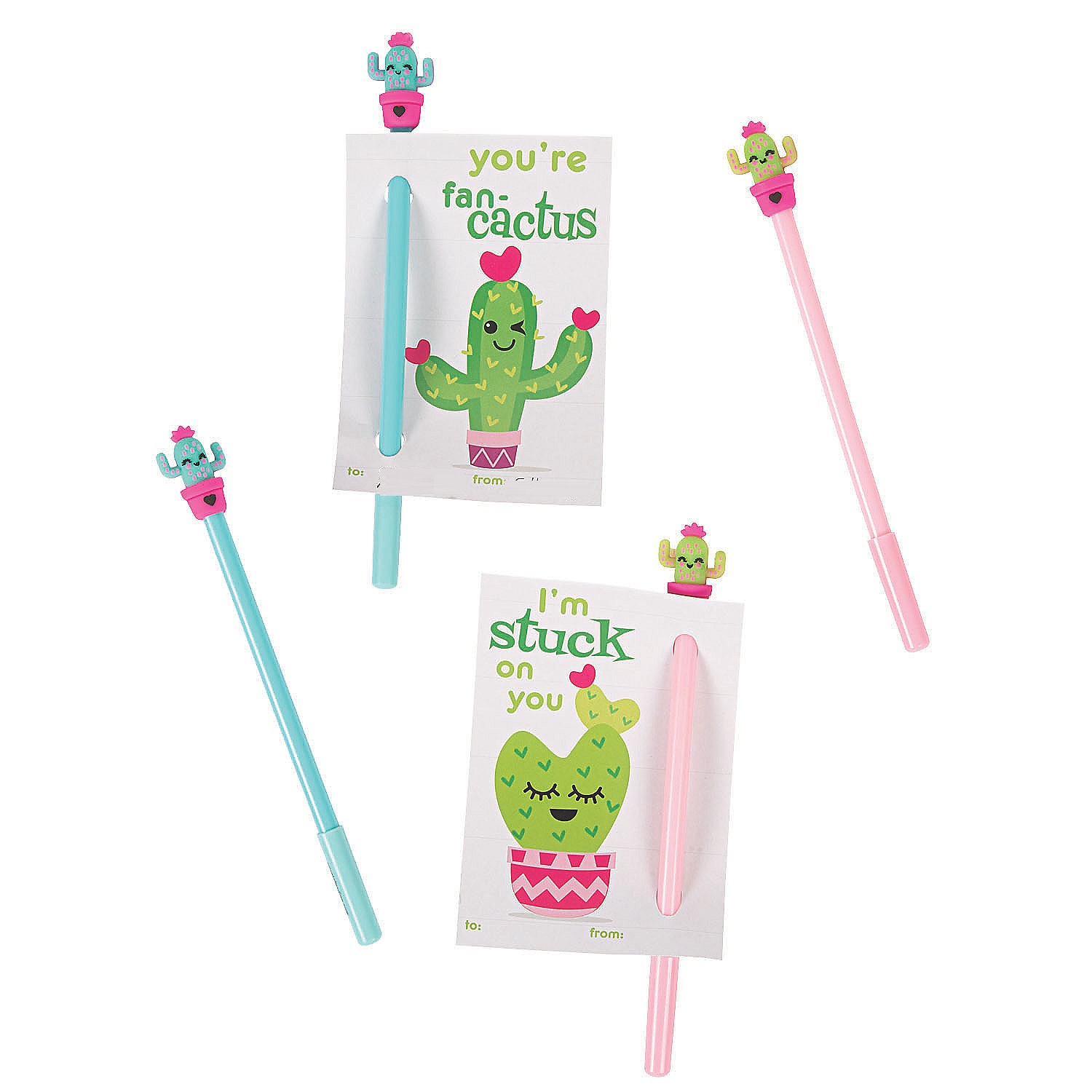 cactus-pen-valentine-exchanges-with-card-for-12~13933300