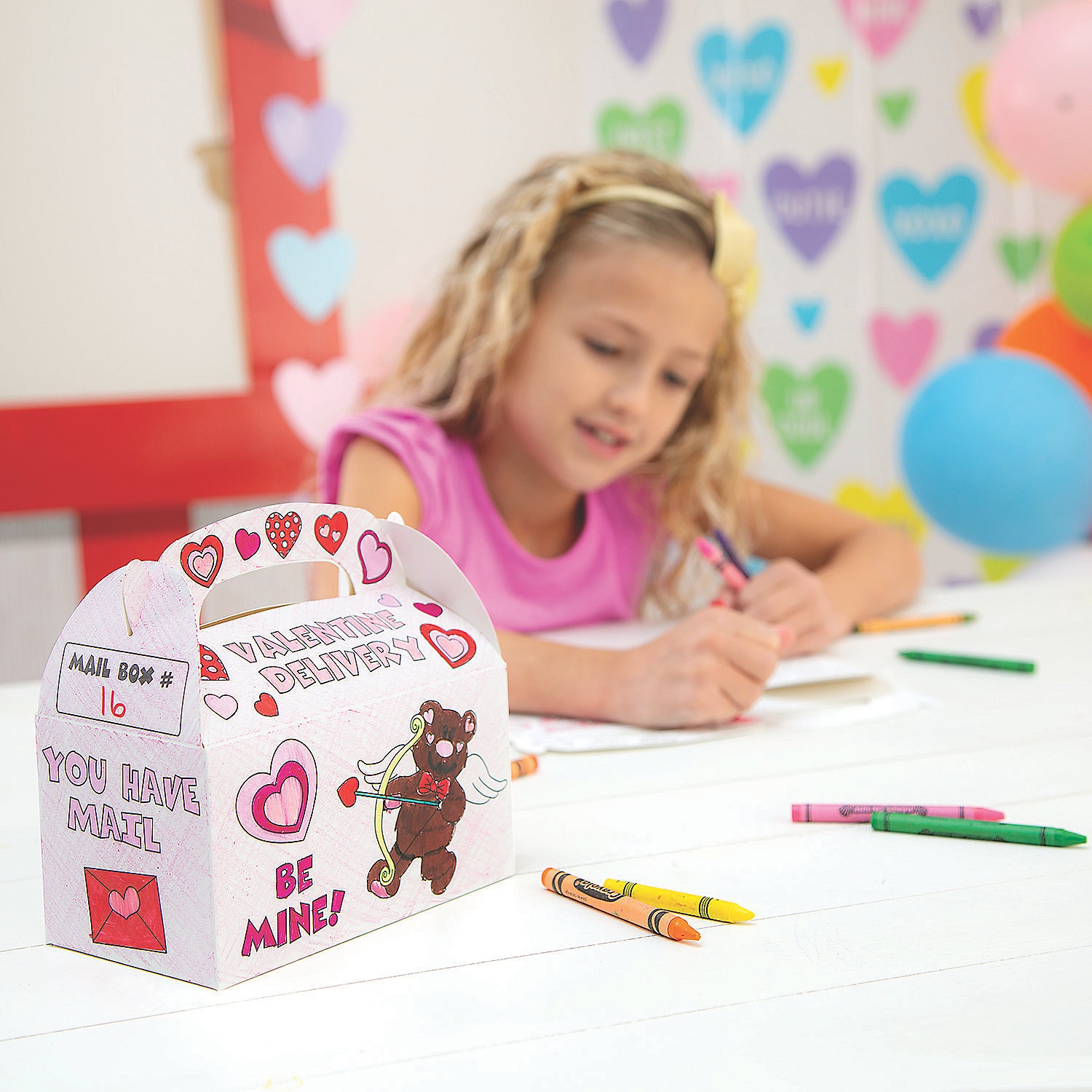 Color Your Own Valentine Boxes – 12 Pc. – GonaKart International