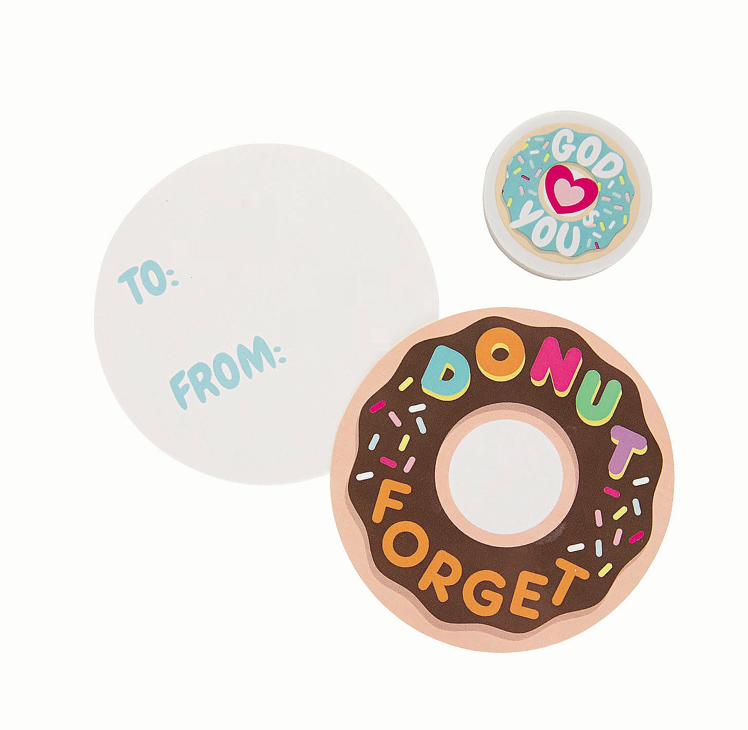 donut-forget-god-loves-you-eraser-valentine-exchanges-with-card-for-12~13962080-a01