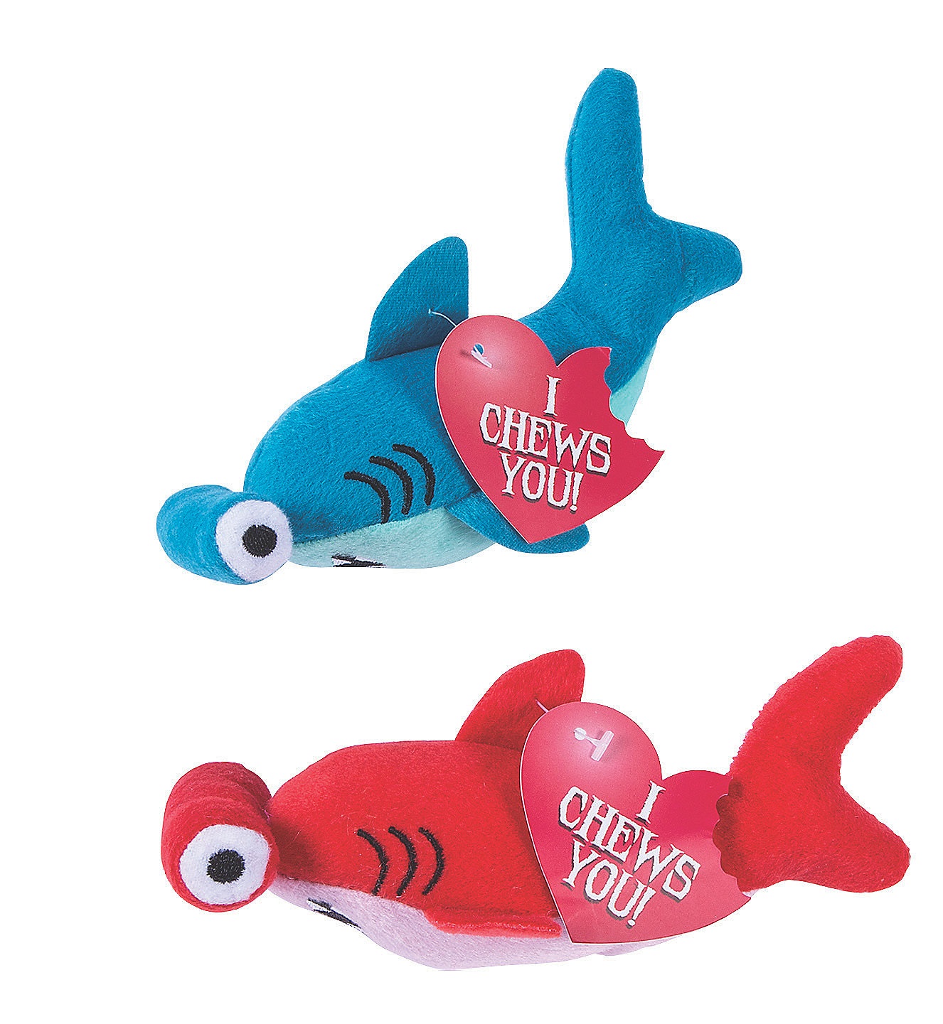 stuffed-hammerhead-shark-valentine-exchanges-with-card-for-12~13933407