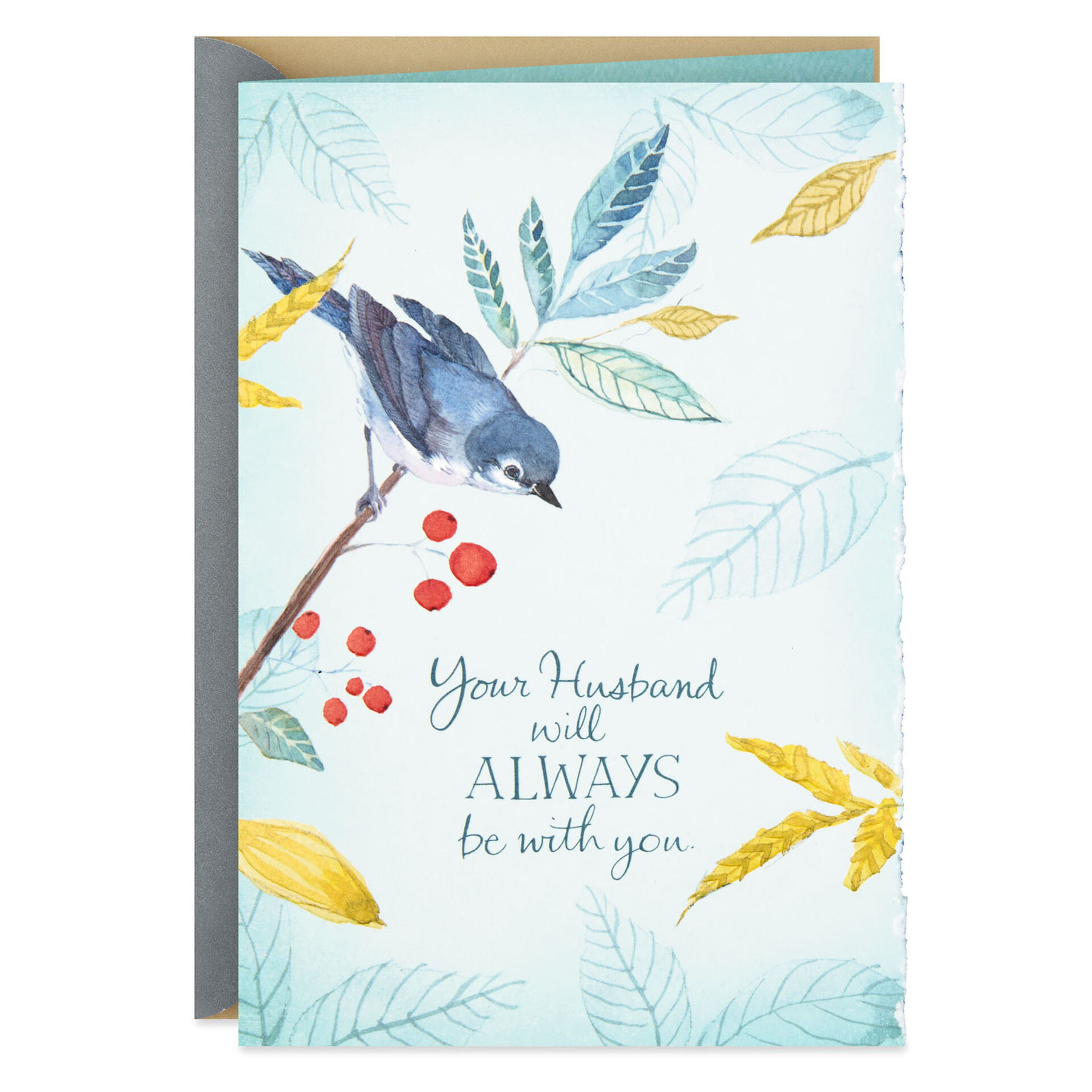 Bird-and-Berry-Branch-Loss-of-Husband-Sympathy-Card_499S2865_01