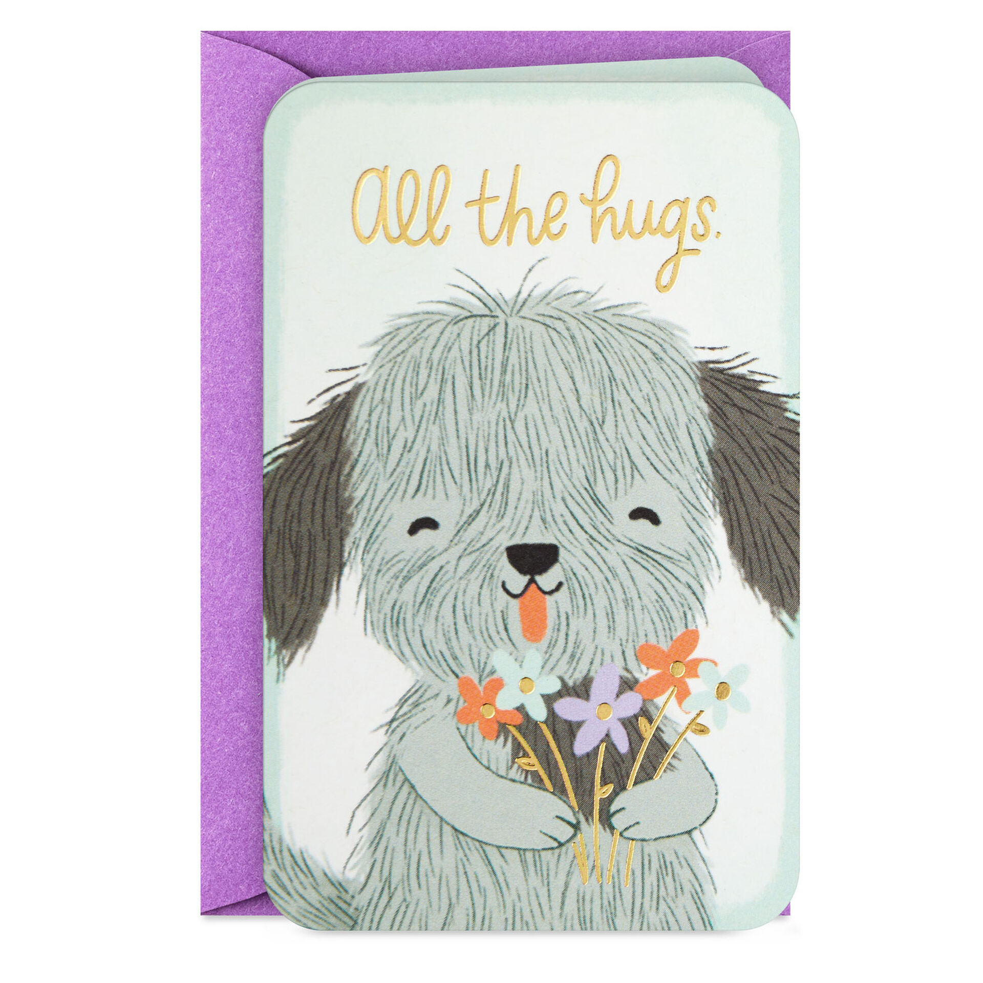 Dog-and-Flowers-Hugs-Mini-Thinking-of-You-Card-for-Kid_199LJB1810_03