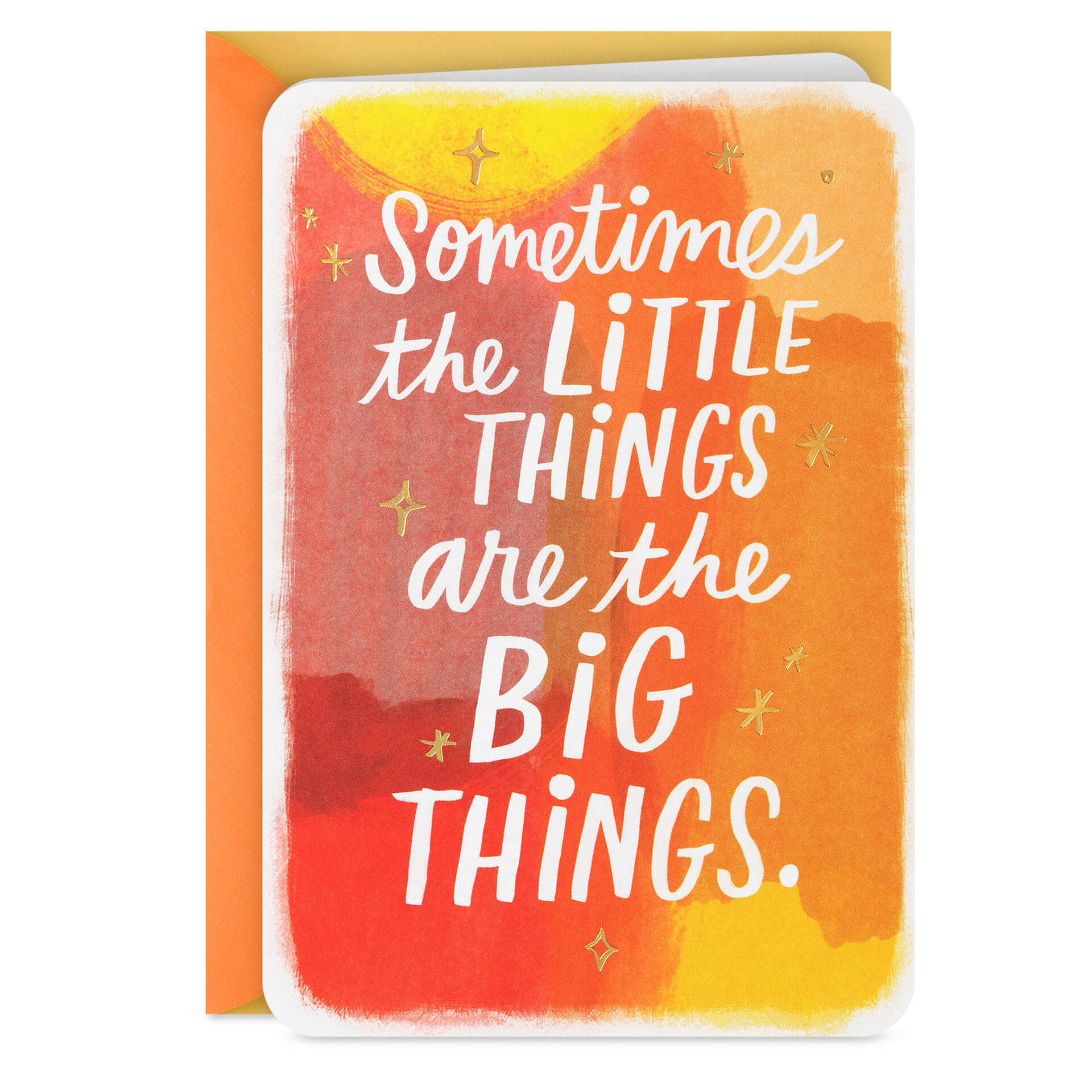 The-Little-Things-Abstract-Orange-and-Stars-Blank-Card_299RJB2005_01