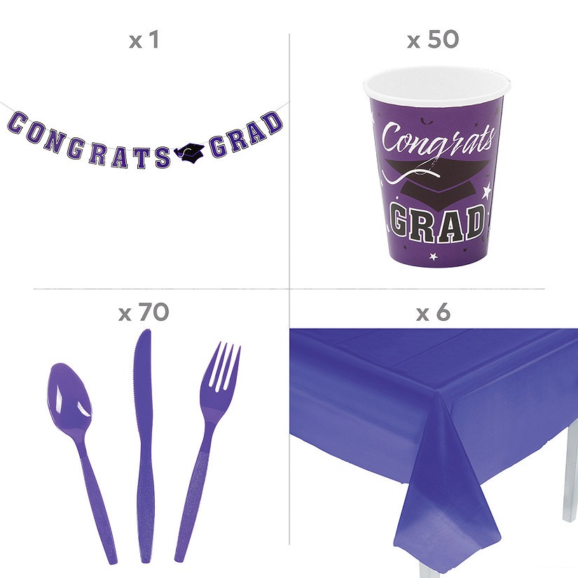 purple-2023-congrats-grad-tableware-kit-for-50-guests_14208486-a02