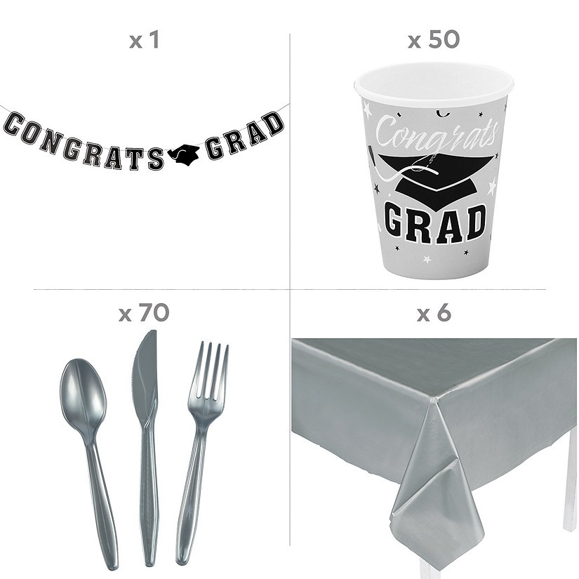 silver-2023-congrats-grad-tableware-kit-for-50-guests_14208543-a02