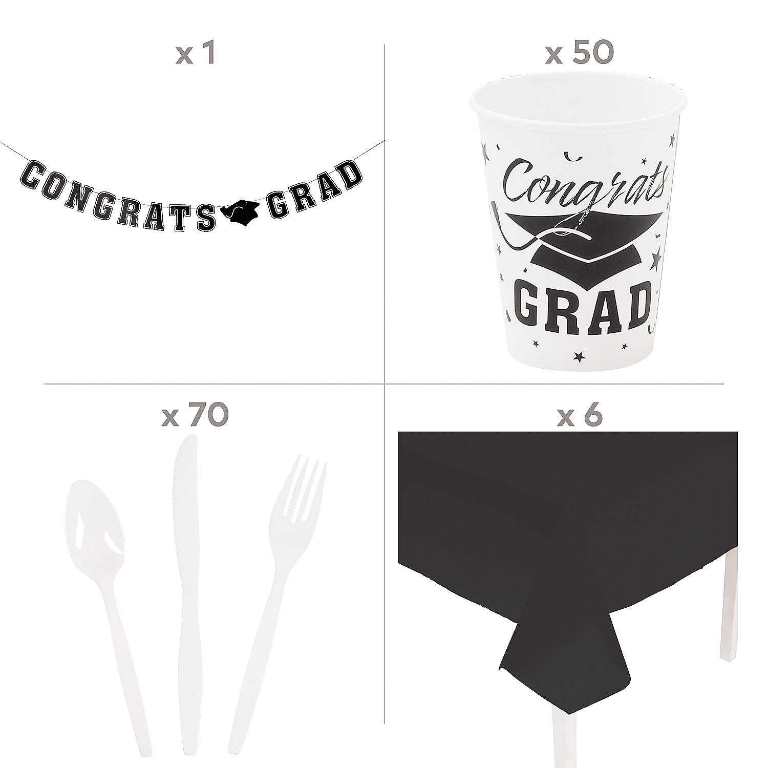 white-2023-congrats-grad-tableware-kit-for-50-guests_14208541-a02