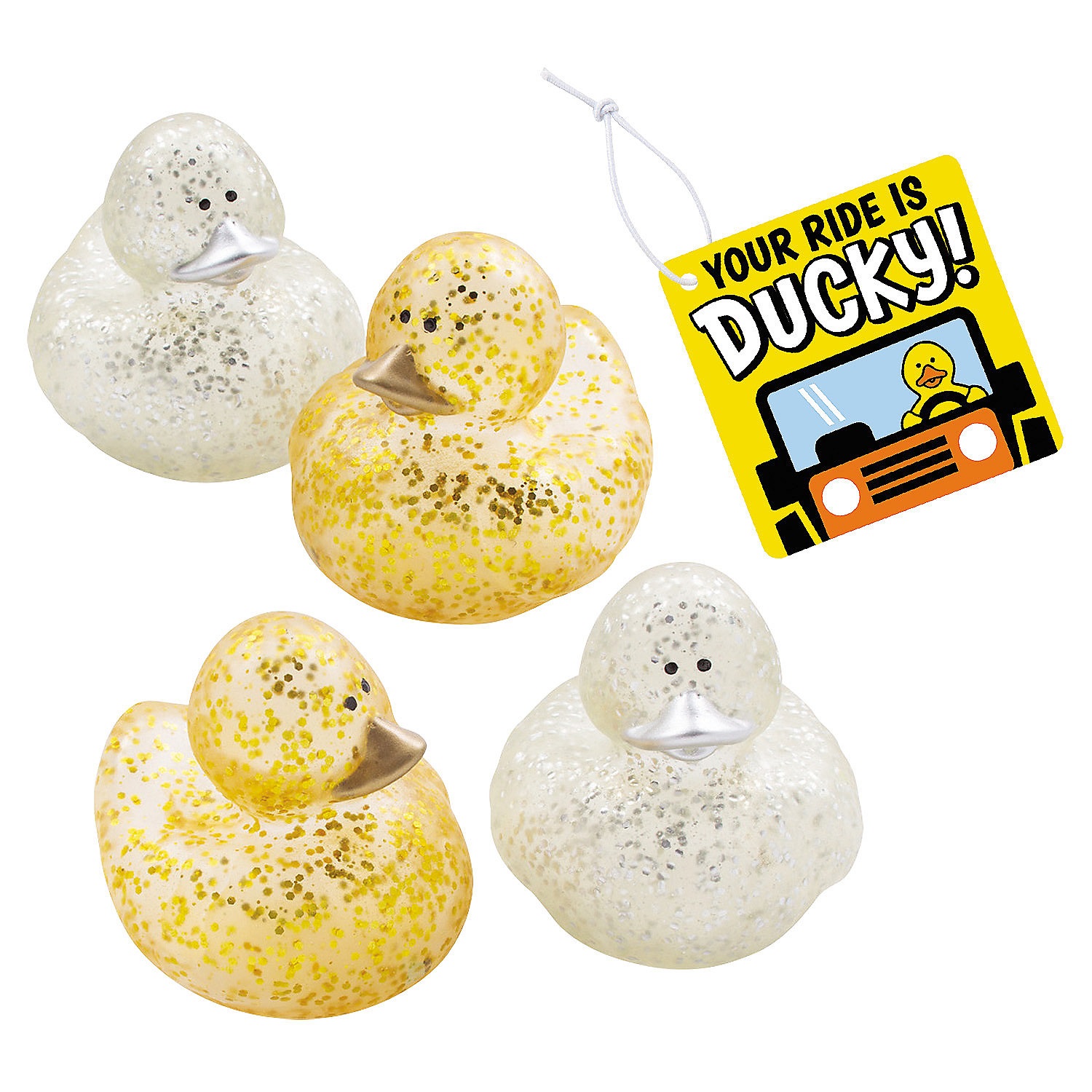 your-ride-is-ducky-gold-and-silver-glitter-kit-for-12_14311527