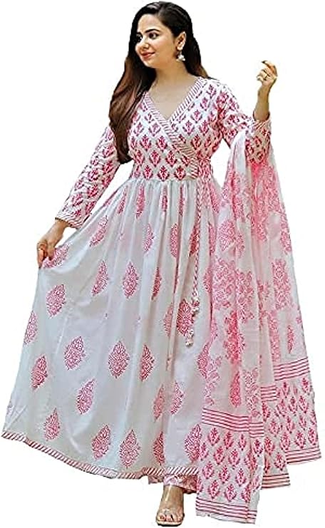 Women's Cotton Gota Patti Black Floral Printed Straight Kurta Palazzo With Dupatta Set - Miravan main image 0